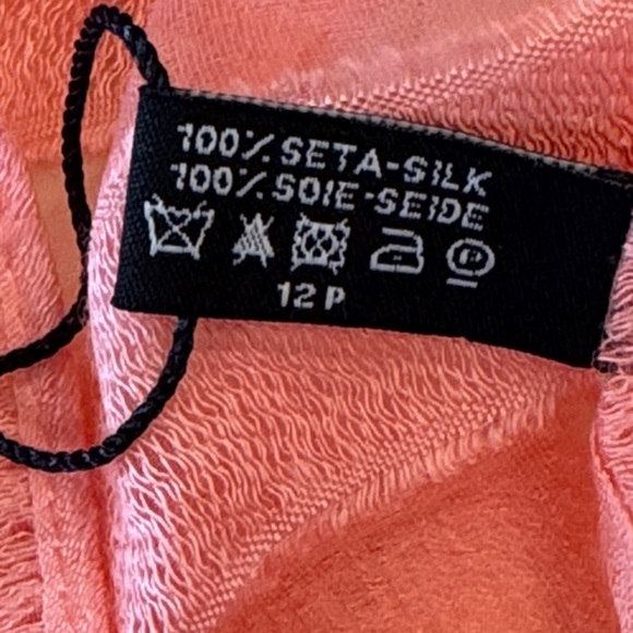 Chanel Chanel No 5 Sheer Coral Silk Organza Scarf or Wrap Size OS NWT - Picture 10 of 16